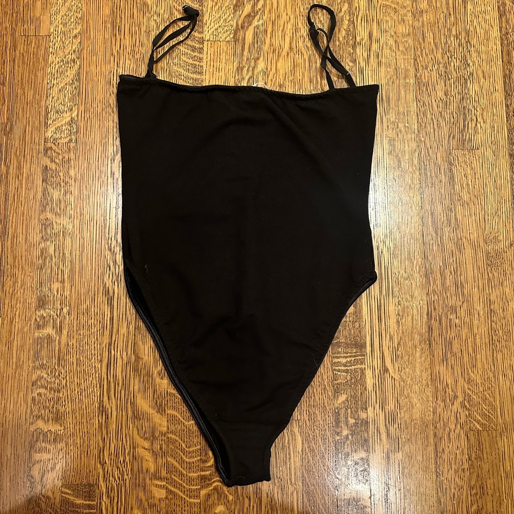 ARE YOU AM I BLACK BODY SUIT